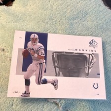 Upper Deck 2001 SP Authentic Peyton Manning #39 Colts NFL Football Card