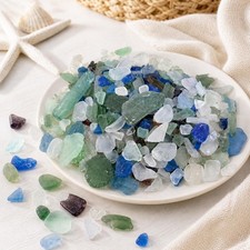 3 lb Pastel Sea Glass Lot for Crafts and Decor   Beach  Tumbled Glass