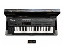 YAMAHA DX7II-FD FM Synthesizer Serviced FDD Working Hard Case from Japan