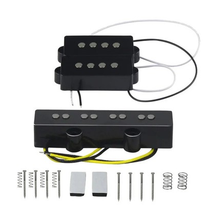 Open-back Alnico 5 PB bass pickup and JB bass bridge pickup