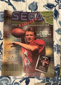 Vintage Lot 3 Sega Visions Magazine 1991 92 93 Sonic Boom Game Gear Joe Montana