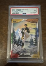 2025 Topps X Bob Ross the Joy of Baseball - Paul Skenes #9 Paint Splatter /99
