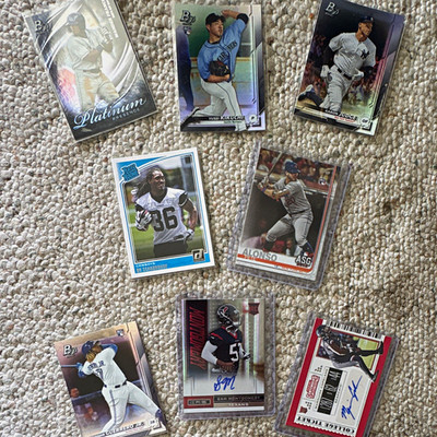 Topps 2019 MLB 7-Card Lot Bowman Platinum/Donruss Auto/Rookie Judge Franco