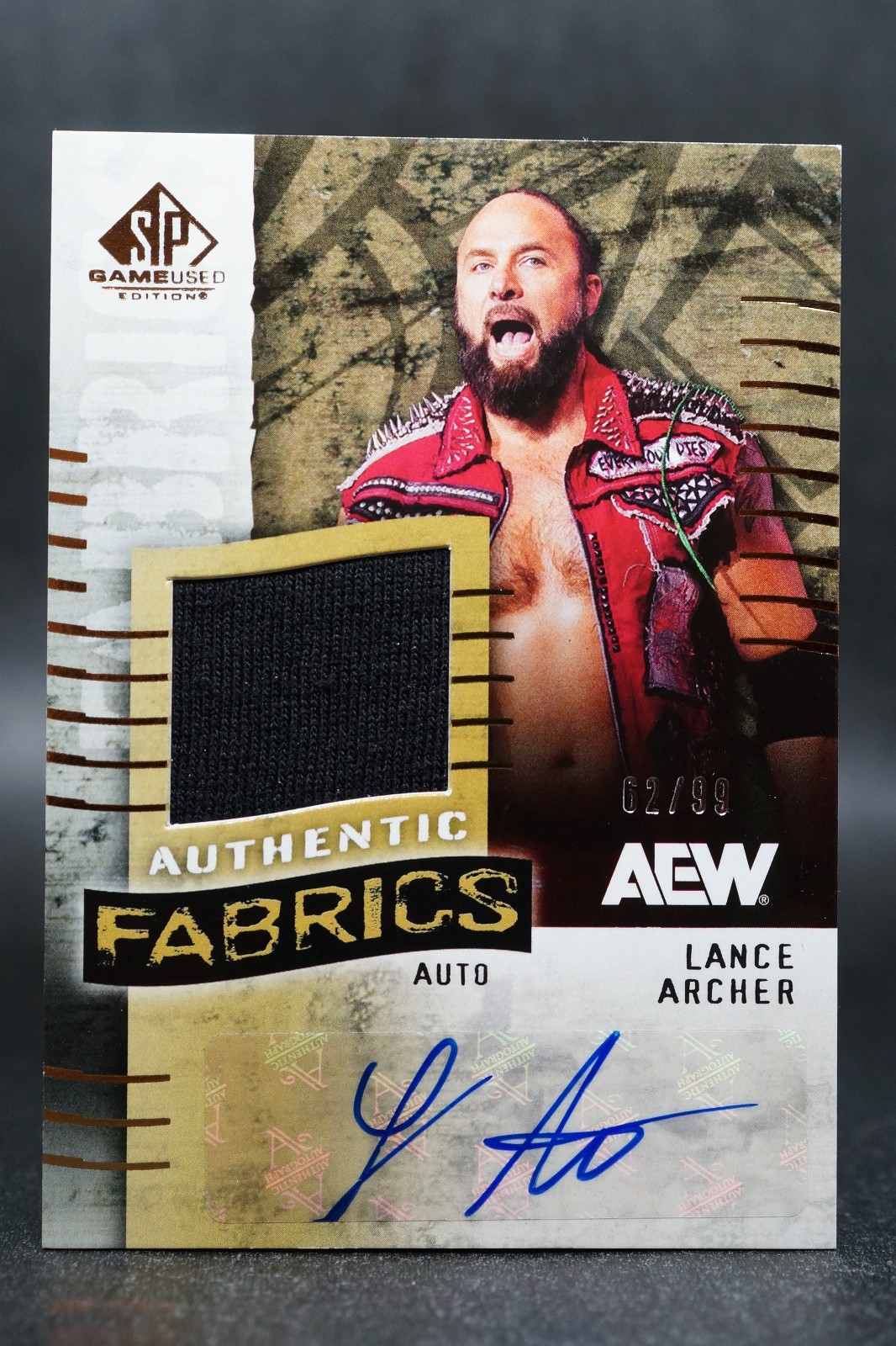 2025 SP Game Used AEW Authentic Fabrics 62/99 Lance Archer #AFA-LA Auto