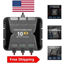 Upgraded 30a Waterproof 3 Bank Marine Battery Charger - 12v Precision Charging Upgraded 30a Waterproof 3 Bank Marine Battery Charger - 12v Precision Charging