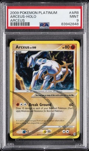 2009 POKEMON PLATINUM ARCEUS #AR8 ARCEUS-HOLO PSA 9