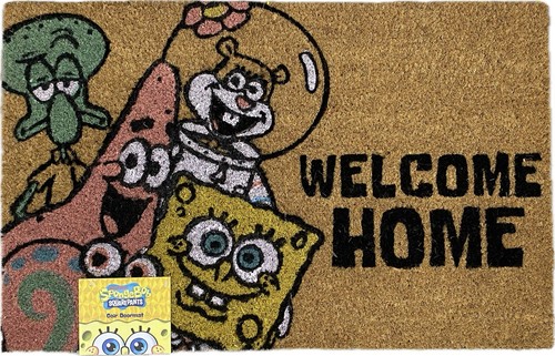 SELTENE SpongeBob Schwammkopf & Friends Outdoor Kokos Fußmatte, 18” x 28”