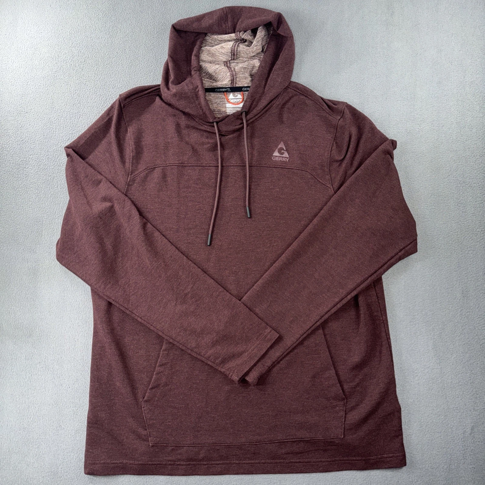 Gerry Hoodie Mens Large Burgundy Pullover Athletic Stretch Outdoor