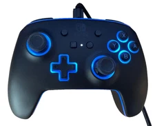 Nintendo Switch Light Enhanced Wired Controller Black-Glow Video Games