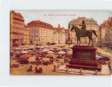 Postcard Market Place Vienna Austria