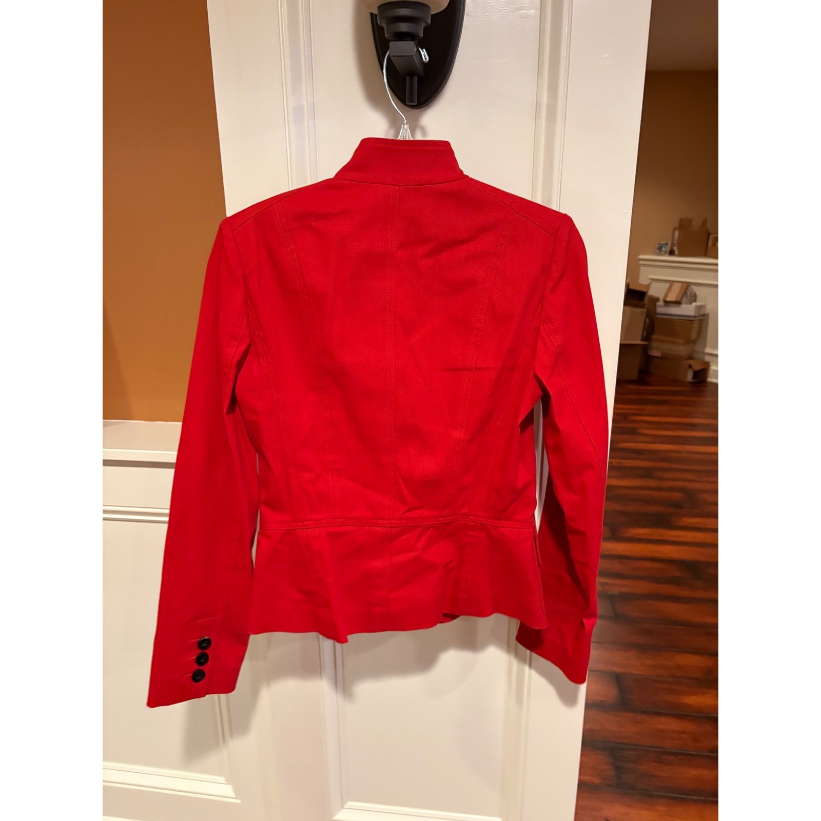 ETCETERA Red Fitted Blazer Jacket Button Front Ma… - image 3