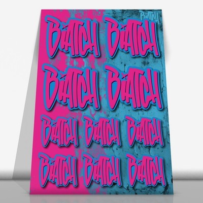 Biatch 2.0 Stickerbogen Bad Boss Bitch Sticker Girly Girlpower Brat Aufkleber