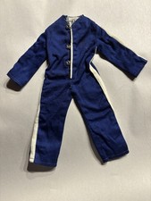 VTG Hasbro G.I. Joe Blue Jumpsuit e/White Trim Taiwan 1960's