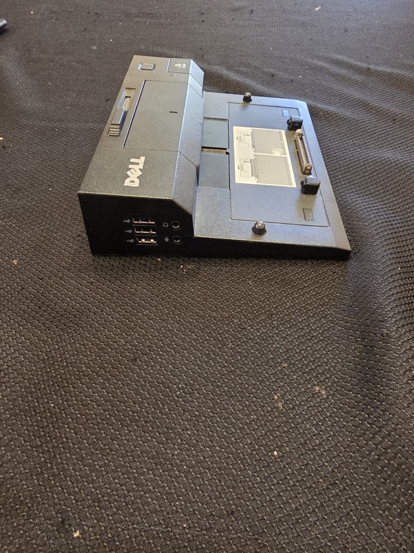 Dell PR03X E-Port Docking Station VGA DVI RJ-45 USB 2.0 RS-232 Black