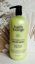 Bath Lounge  Watermelon  Fresh Mint Body Wash  Bubble Bath 32 fl oz