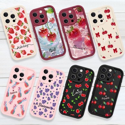 Delicate Fruit Phone Cover For iPhone 17 Pro 15 13 12 14 16 Custom Silicone Case
