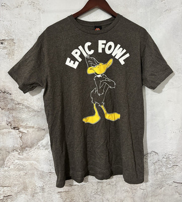 Vintage 2000s Looney Tunes Daffy Duck  Epic Fowl  T-Shirt Men s L/G