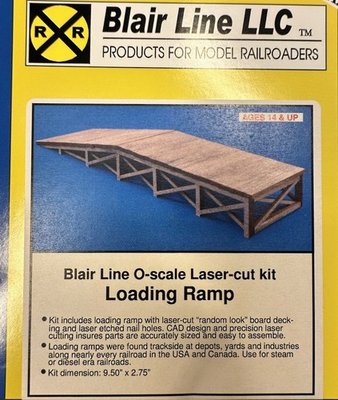 #ad O Scale Loading Ramp quot;Building Kitquot; Laser Cut Wood BLN 274 $16.59