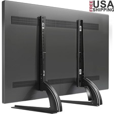 Universal TV Stand Adjustable Height Base 27-65 inch TVs VESA 200-800mm Black