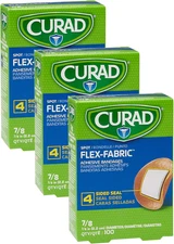 Curad Flex Fabric Spot Adhesive Bandages, Bandage Diameter Is 7/8' (Box of 100)