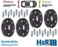 HR Spurverbreiterung schwarz 62mm, 100mm/Achse für Mercedes-Benz G-Klasse W463 8 HR Spurverbreiterung schwarz 62mm, 100mm/Achse für Mercedes-Benz G-Klasse W463 8