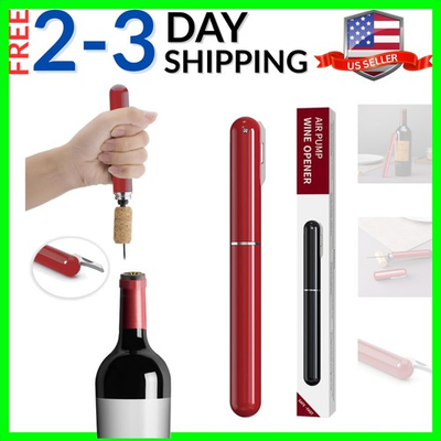 #ad Wine Bottle Opener Air Pressure Wine Corkscrew With Cutting Wine Bottle Foil... $18.99