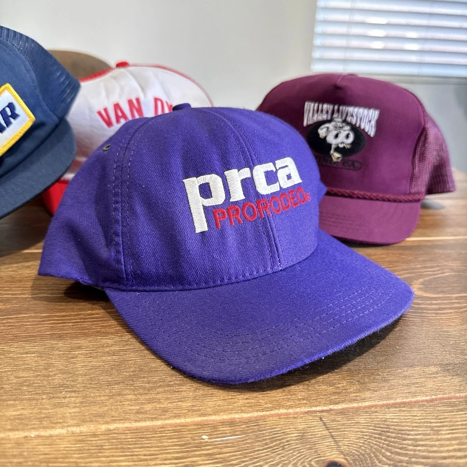 Paquete De Colección de 4 Gorra Snapback Goodyear PRCA Rodeo Ganado Malla Camionero Foto 3 de 4