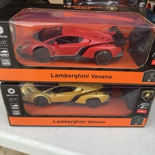 Braha Lamborghini Veneno Yellow  Red RC Radio Control 1:24 NIB
