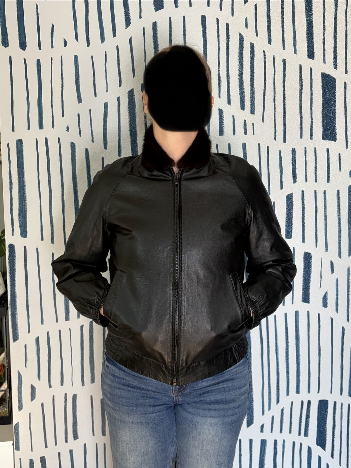 Pristine Corded Mink Reversible Jacket - Womens 6… - image 3