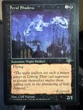 MTG Magic the Gathering Mirage Feral Shadow