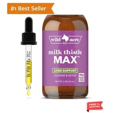 Milk Thistle for Dogs - Max Strength Liver Support, Cleanse  Detox - Natural...