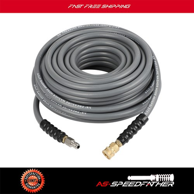 #ad 3 8quot; 4200 psi Hot Water Rubber Pressure Washer Hose 100ft Gray Brand New $109.24