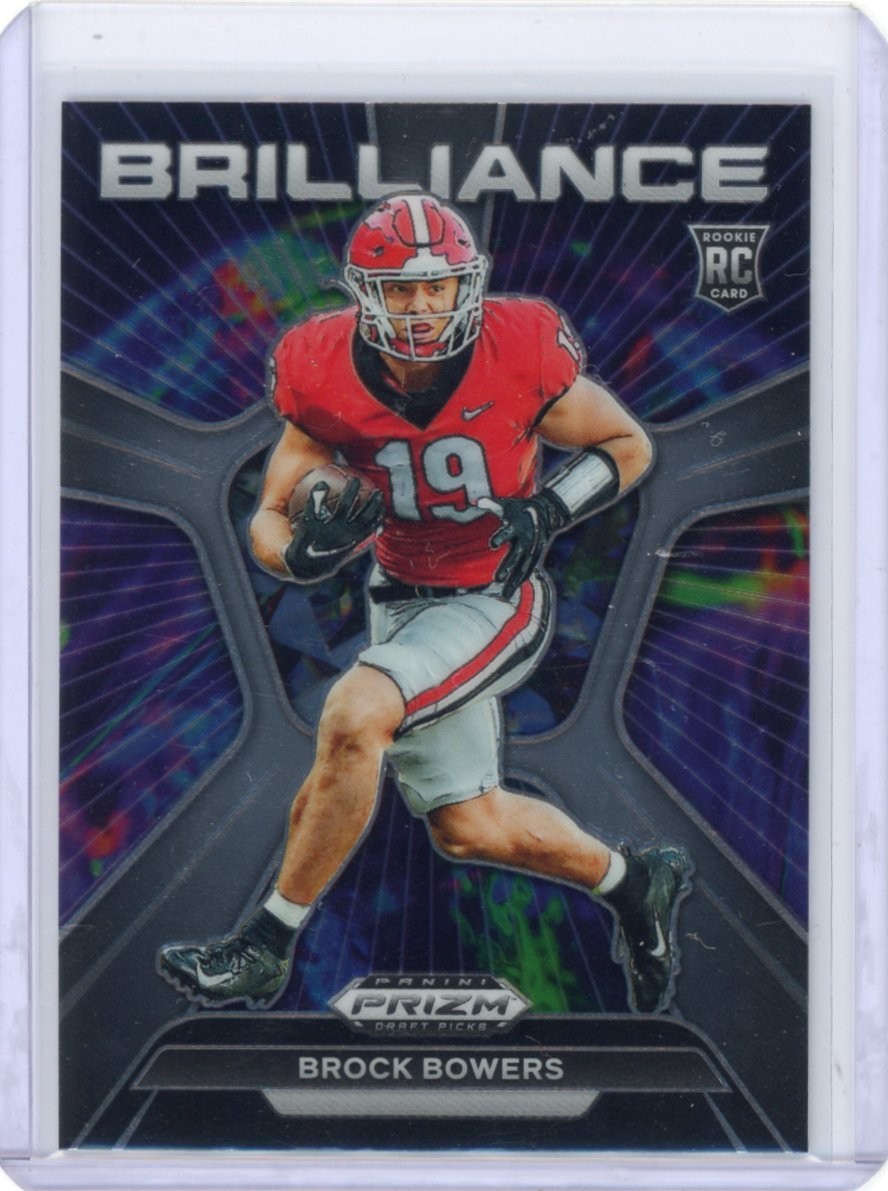 Brock Bowers 2024 Panini Prizm Draft Picks Brilliance RC #HP-OG