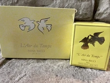 NEW Vintage L’ Air du Temps Nina Ricci Parfum PURFUM Perfume + Gift Set Mini