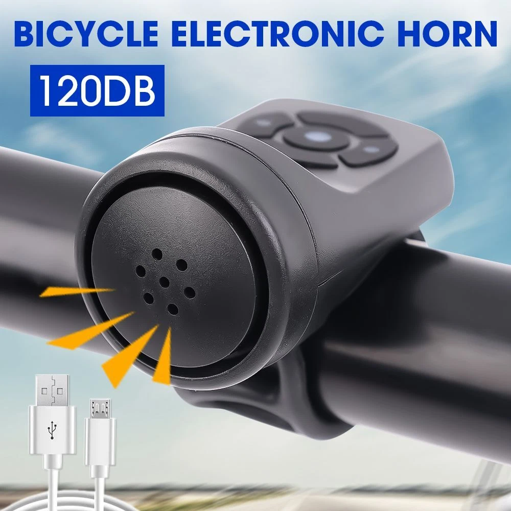 4 Sound Bike Electronic Loud Horn 120Db Warning Safety Bicycle