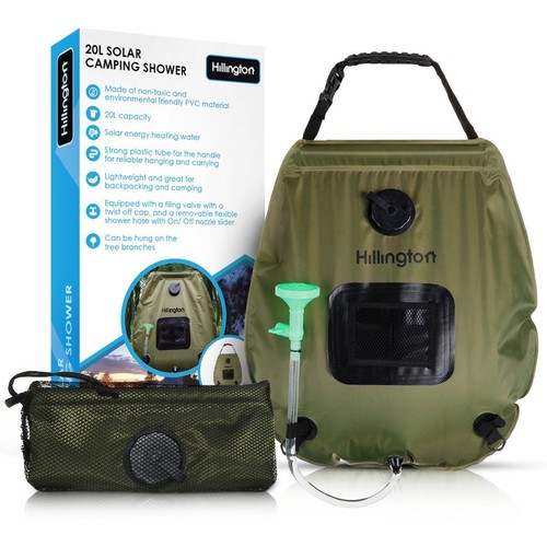 20L Solar Power Water Shower Camping Portable Seaside Sun Compact Heated Outdoor - Picture 6 of 12