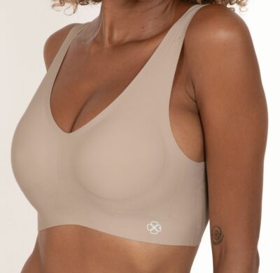 DORINA Airlite, Bustier, Light Padded Bralette, Microfaser, nahtlos, glatt beige