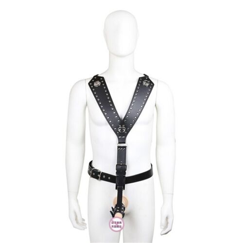 Gay Body Harness Leder Dessous Sex Brustgeschirr Gürtel Gurt - Bild 16 von 17