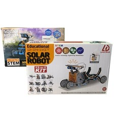 2 Lucky Doug Solar Robot Kit 12-in-1 Science STEM Robot Kit Open Box