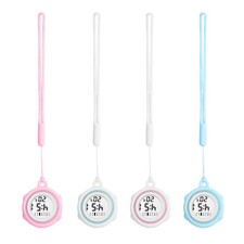 Outdoor Sports Date Calendar Silicone Nurse Hanging Carabiner Watch Fob Watch