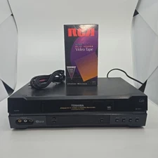 Toshiba W522 4-Head Hi-Fi Video Cassette Recorder Commercial Skip VCR Tested