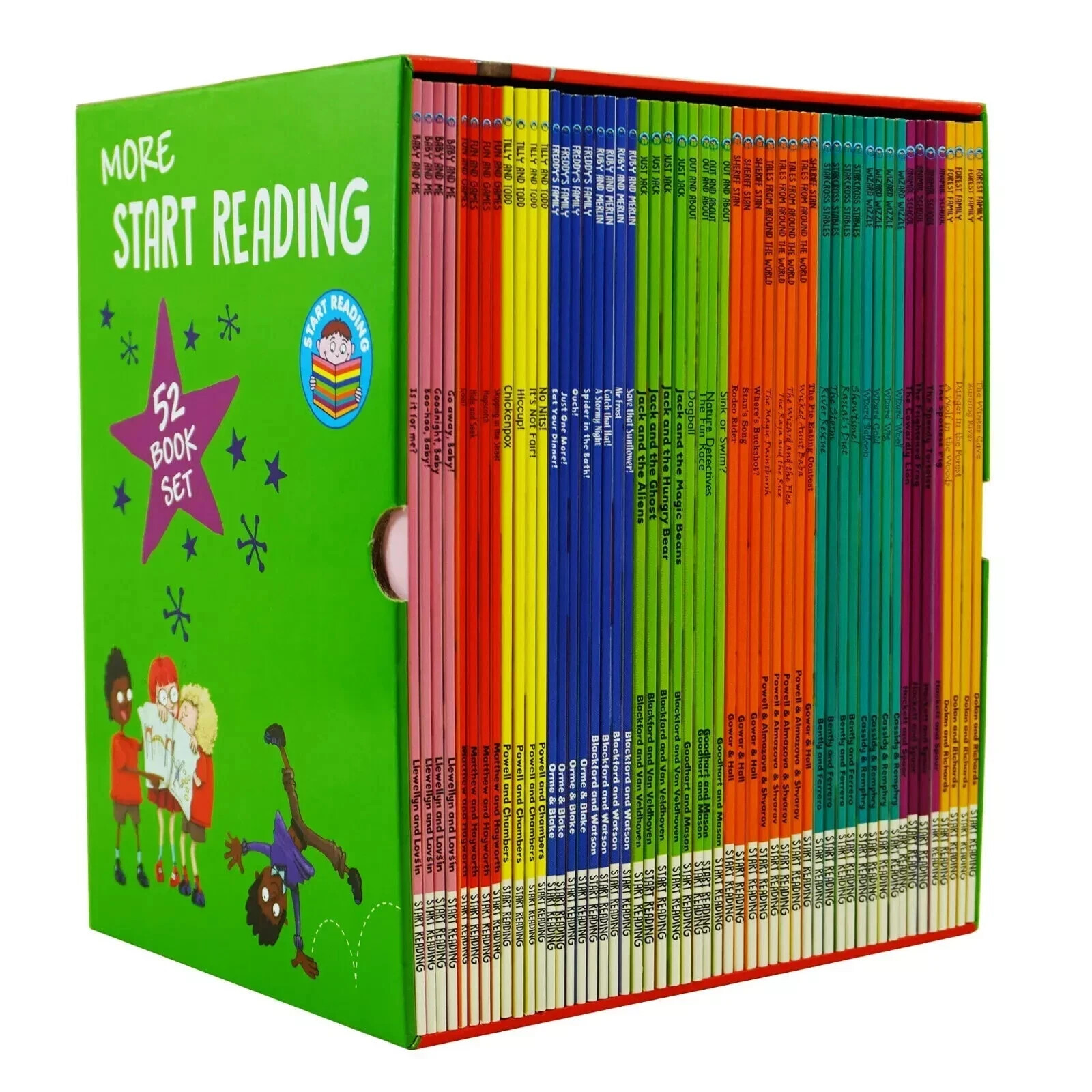 More Start Reading Series Collection 52 Books Set Wizard Balloon, Rodeo Rider