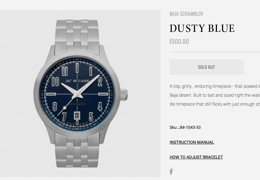 JA MCCABE Baja Scrambler Automatic eBay