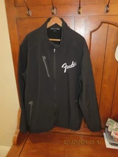 Genuine Fender Guitar Jacket by Port Authority Style J324 Black Size Large