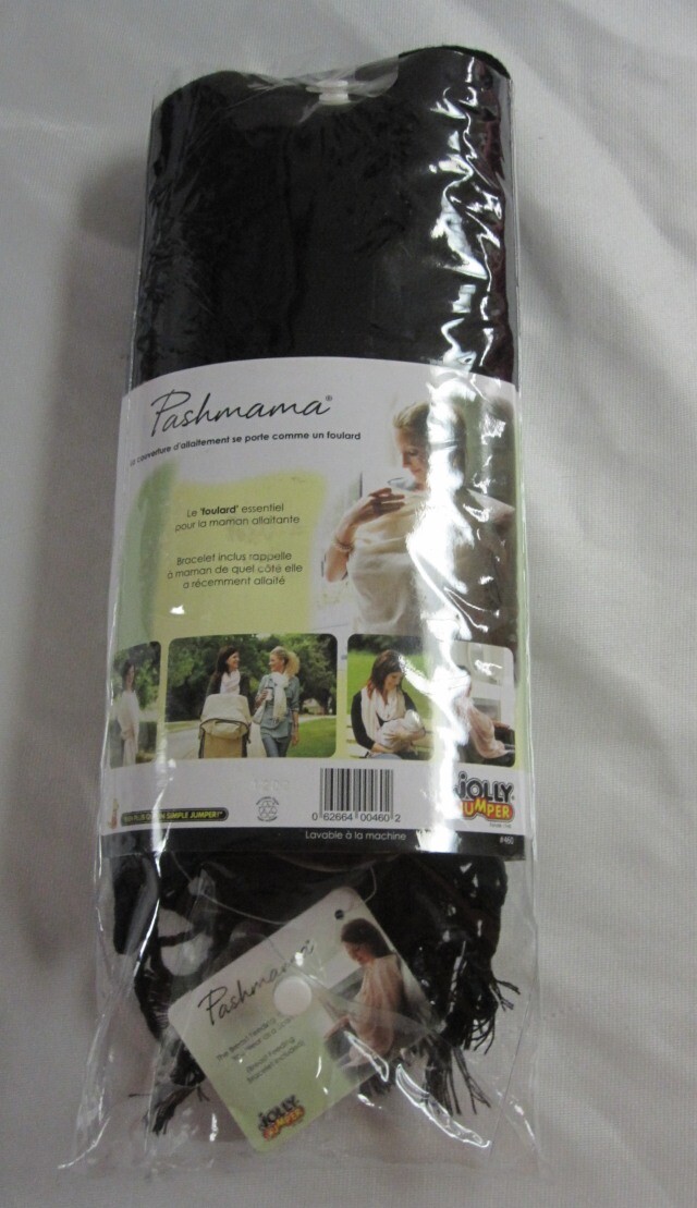Jolly Jumper Pashmama Nursing Cover Breast Feeding Scarf w/Bracelet
