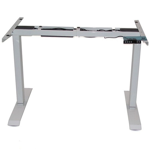 elektr Tischgestell höhenverstellbar Schreibtisch 57001 Arbeitstisch Tisch weiß - Bild 2 von 6