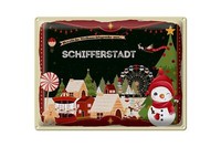Blechschild Weihnachten GrüßE Aus Schifferstadt Geschenk Deko 40X30 Cm