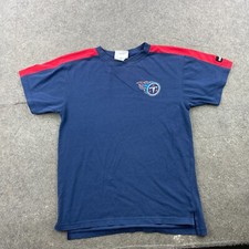 Vintage Tennessee Titans Shirt Boys Large Blue Red Logo Short Sleeve Youth Kids