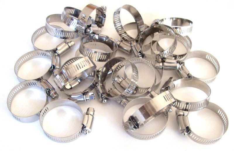25 GOLIATH INDUSTRIAL STAINLESS STEEL HOSE CLAMPS 1-1/4 - 1-3/4" SSHC134 32-44MM