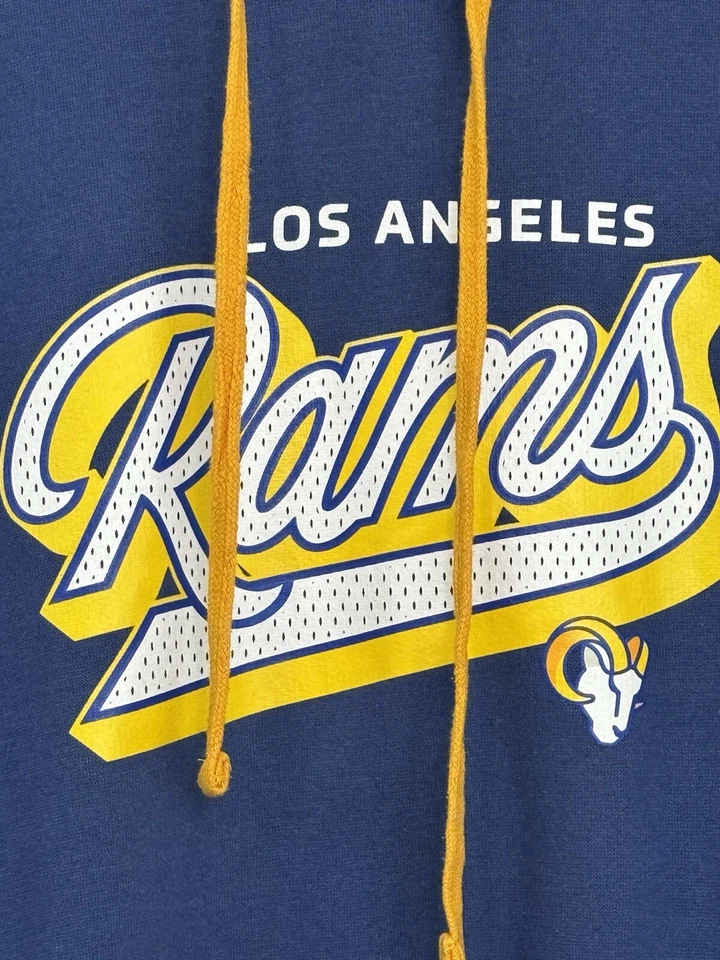 Sudadera con Capucha Los Angeles Rams Para Mujer Talla 3x Azul/Amarillo Usada en Excelente Condición Temporada de Fútbol LA Rams Foto 2 de 4